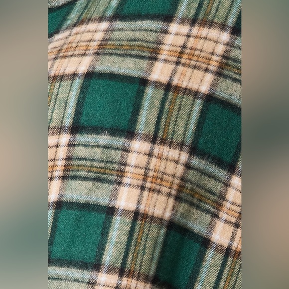 Double Take Plaid Collared Neck Long Sleeve Shirt - Picture 8 of 8